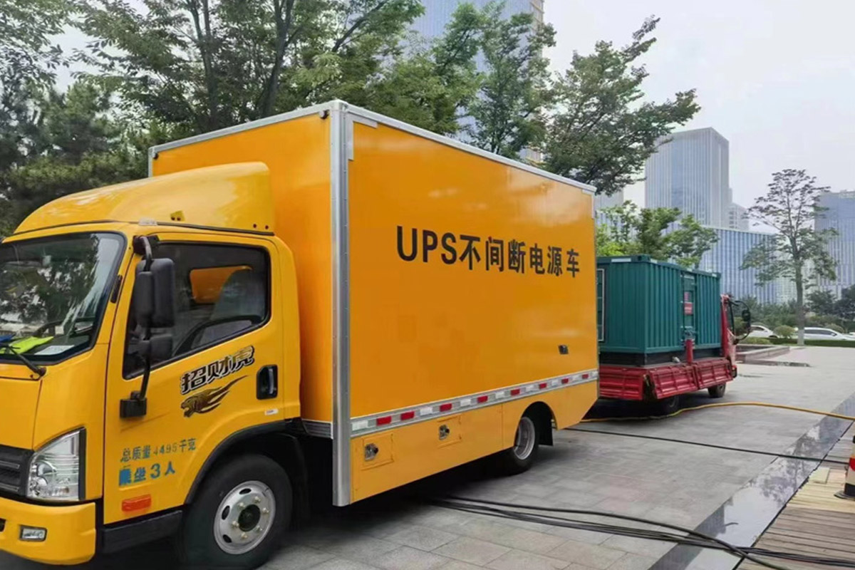 黄岩发电机租赁施工现场